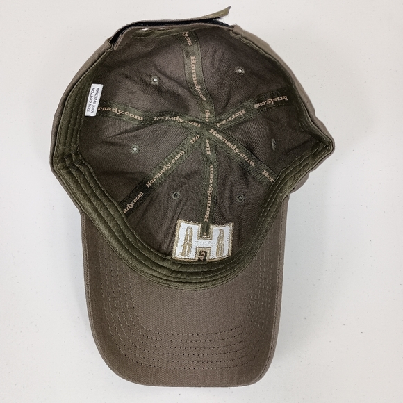 Hornady Cap Khaki Green OS Embroid Logo Hook Loop Closure Baseball Trucker Hat - Picture 8 of 11